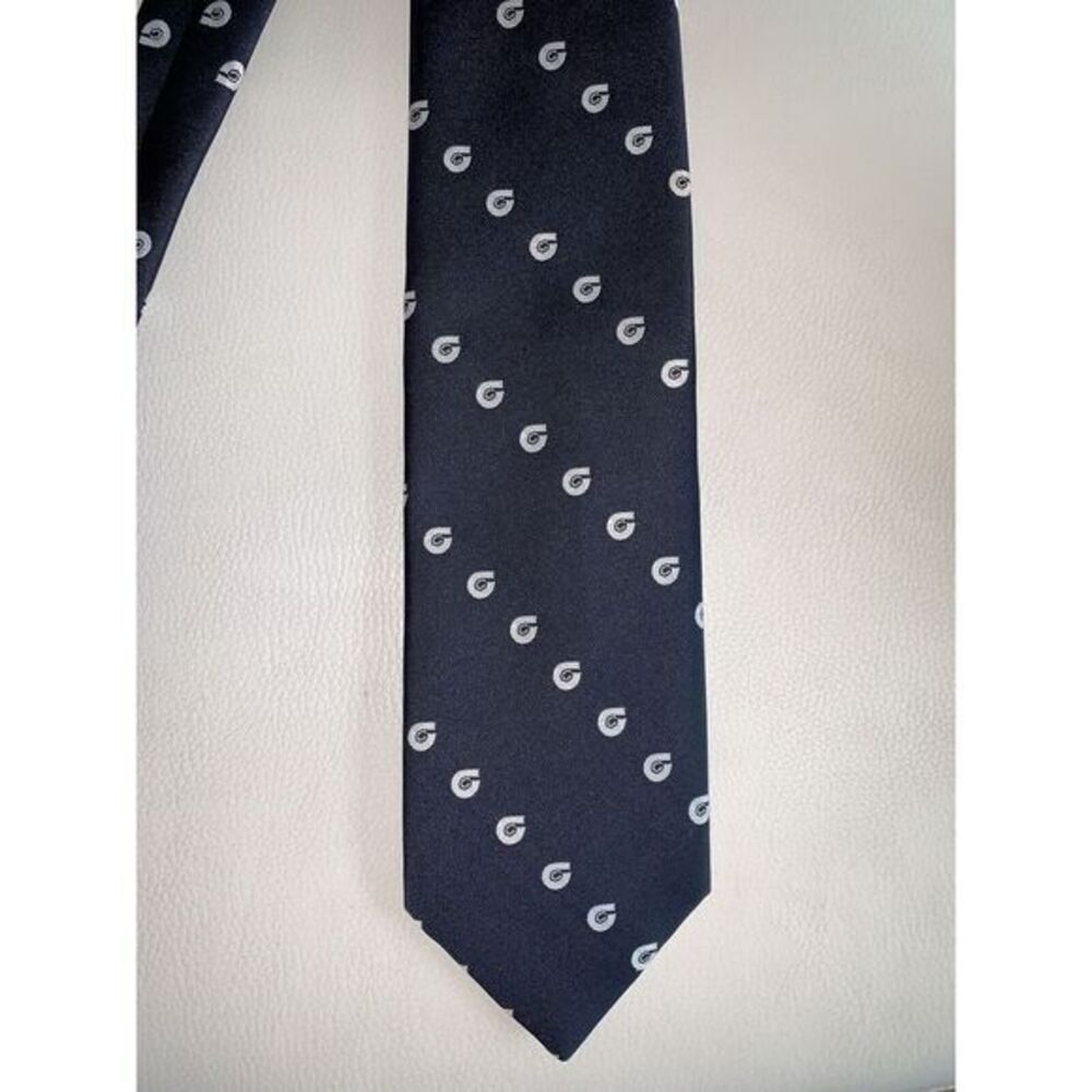 VTG THE EXECUTIVE‎ C LOGO men neck tie Blue 56"
